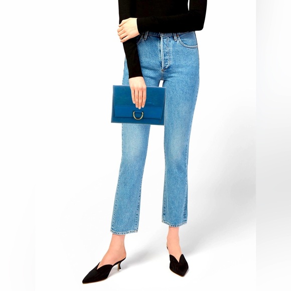 Louis Vuitton Epi Leather Blue Lena 28 Blue Clutch Crossbody Bag - Picture 2 of 15